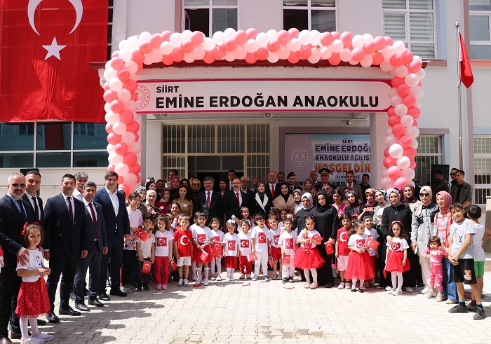 Siirt'te Emine Erdoğan Anaokulunun Açılışı Yapıldı